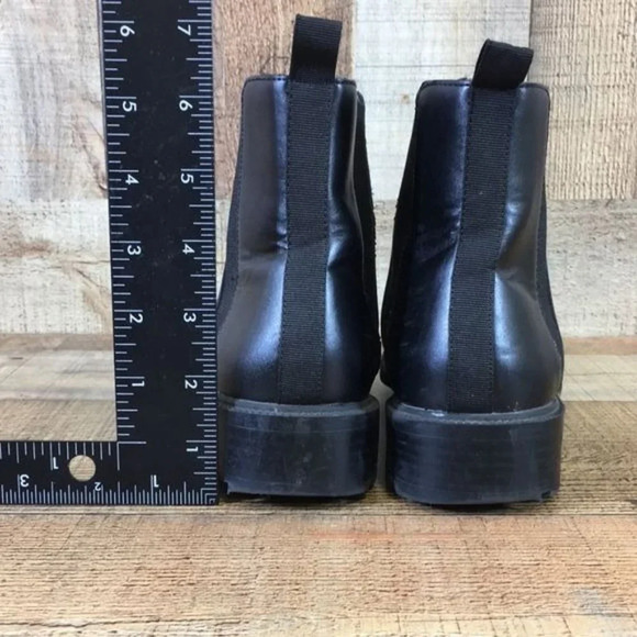 Zara Black Chelsea Boots Womens 37 Slip On Ankle‎ Booties - Picture 6 of 10